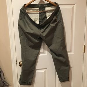 Broken in straight leg leg capris